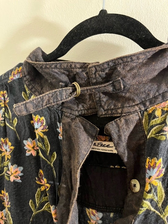 Free People We The Free Summer of Surf Pullover Button Henley Top - Picture 8 of 15